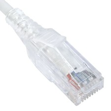 ICC Patch cord cat 6 slim clear sr 3ft wh TDICC-ICPCSH03WH Patchcords picture