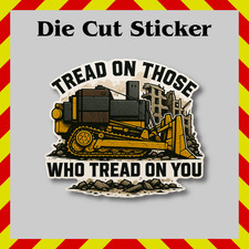 Killdozer Sticker – Patriotic Glossy Vinyl Decal Tread On Those Who Tread On You picture