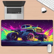 1pc XXL Color Abstract Car Art High-definition Printed Desk Mat - Multi-functi picture