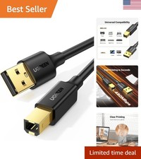 Gold-Plated 10FT USB A to B Printer Cord - Reliable, High-Speed Connectivity picture