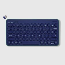 Heyday Wireless Keyboard Bluetooth Navy Blue/Teal Compact picture