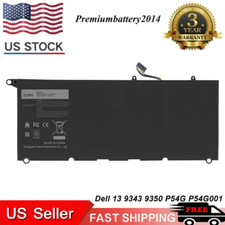 Replacement Battery for Dell XPS 13 9343 9350 13D-9343 JD25G JHXPY 5K9CP 90V7W picture