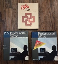 Pfs software bundle, og professional write, write version 2.0 and pfs file picture