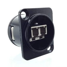 AMERICAN RECORDER Pass Through LC Fiber Optic Female D Type Chassis Panel Mount picture