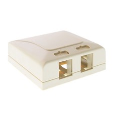 ICC IC108SB2IV 2-PORT MODULAR ELITE SURFACE MOUNT BOX SMB, IVORY picture