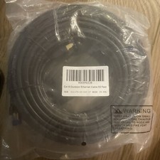 Cat8 Outdoor Ethernet Cable 50 Feet Waterproof Direct Burial Inground Lldpe Uv picture