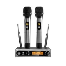 TONOR Wireless Microphones, Metal Dual Professional UHF Cordless Dy... Fast Ship picture