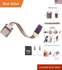 Micro SD to Micro SD TF Card Male to Female Soft Flat FPC Extension Cable Ada... picture