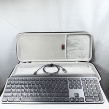 Logitech MX Keys S for Mac Wireless Bluetooth Keyboard Graphite Aluminum w Case picture