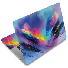 2X Gradient Rose Gold Glitter Laptop Decal Removable PVC Skin Waterproof picture