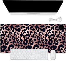 Warm Desk Pad, Warm Pad Gaming, Office Desk Mat,with 3 Levels Heated & 3 Hour... picture