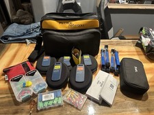 Fluke Networks Fiber Optic Cleaning And Test Kit. Launch Cables, Quick click Lot picture