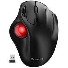 SABLUTE MAM2 Wireless Trackball Mouse, Rechargeable picture