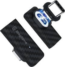 240W Magnetic USB C Right Angle Adapter, 24-Pin Carbon Fiber Extender | 40Gbps picture