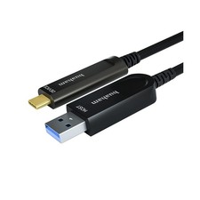 USB A to USB C Fiber Optic Cable 164FT, 10Gbps USB 3.2 Gen2 Type C Cable Long... picture