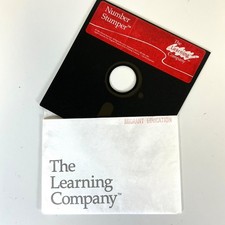 Apple II Number Stumper The Learning Company 5.25” Disk IIc Vintage picture