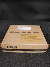 Planet HPOE-460 V2 4-Port Gigabit IEEE 802.at PoE+ High Power Injector Hub w PS picture