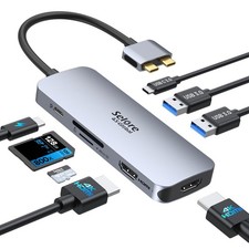 Selore Docking Station for MacBook Pro Air, USB C Hub for MacBook,Dual HDMI A... picture