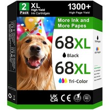 OEGGOINK 68XL Ink Cartridges Black Color Combo Pack Compatible HP 68 Ink picture