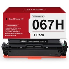 Black Toner Cartridge Replacement 1-Pack 067H picture