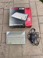 Atari 65XE Personal Computer  W/ S-Drive Max  - Power Supply - Tested And Box picture