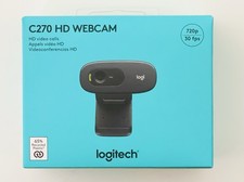 Logitech C270 HD Webcam, 720p, Built-in Microphone, USB, Universal Clip picture