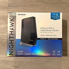 NETGEAR Nighthawk AX8 AX6000 WiFi 6 DOCSIS 3.1 Cable Modem Router 4-Port picture
