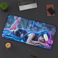 Jinx Arcane XXL Gaming Desk Mat Anime Mouse Pad Gamer Setup picture