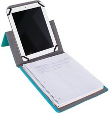 Mead Five Star Tablet Stand and Notebook Case Teal Blue 11.75 x 9.75