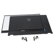 Laptop LCD Back Cover Bezel Hinge Set For MSI GE66 GP66 MS-1542 MS-1543 Black picture
