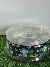 Philips DVD+R 24x 4.7GB 120min 15 Pack Spindle Blank Discs New Sealed Recordable picture