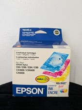 Genuine Epson T0445 20 Cyan Magenta Yellow Ink Cartridges NOS picture