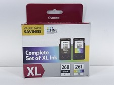 Canon PG-260 XL / CL-261 XL Ink Cartridges - Black/Color (Cyan, Magenta, Yellow) picture