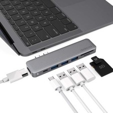 USB C Hub, dodocool 7-in-1 Type-C Adapter with 4K USB C to HD, SD/TF Card Reader picture