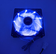 NEW Enermax 90mm x 25mm 9x Blue LEDs 3-pin 12V PC Case Cooling Fan + Screws picture