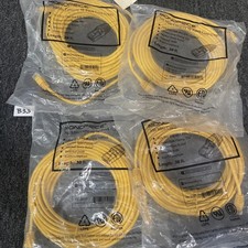 (4) MONOPRICE 5000 Patch Cord Cat5e 24awg UTP ETHERNET 30 Ft Length picture