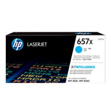 New Open Box HP 657X High Yield Cyan Original LaserJet Toner Cartridge, CF471X picture