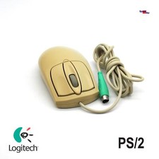 Logitech M-S61 Mouse PS/2 Connections Port Retro Vintage Scroll PS2 PS-2 851393 picture