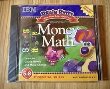 NEW Money Math Ages 5-8 Years Brain Bytes PC CD-ROM Essential Skills Mac Windows picture