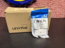 NEW Leviton 41091-2WN QuickPort Wallplate Single Gang 2-Port White BOX OF 25 picture