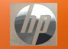 1 pcs Sticker for HP Skylake Silver Chrome Color Logo Decal Badge 40mm x 40mm picture