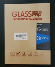 Sparin 3 Pack Screen Protectors Premium Tempered Glass Screen Pro + for IPad picture