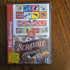 Atari Monopoly & Scrabble Complete PC Board Game Software CD for Windows picture