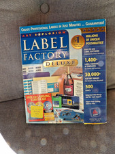 2003 Art Explosion Label Factory Deluxe v3.0 • PC Software In Box With Manual picture