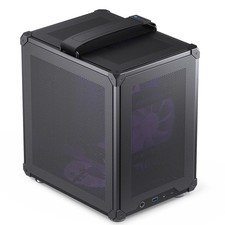 JONSBO C6-ITX/MATX Black with Handle Mesh PC Case, Simple Compact picture