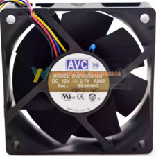 2pc new AVC DV07020B12U Fan 12V 0.7A 4pin 70*70*20mm PWM Chassis Cooling Fan picture
