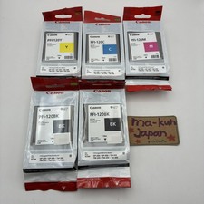 CANON PFI-120 Ink Cartridge Set of 5 New, Expired, Genuine from Japan/mj34 picture