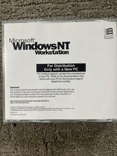 Microsoft Windows NT Workstation 4.0 1-2 Processor Edition 1985-1996 Vintage picture