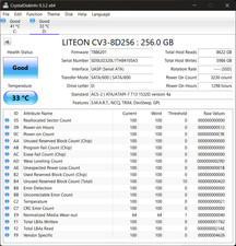 Lite-On 256GB SSD M.2 SATA SSD 2280 CV3-8D256 Tested & Formatted picture