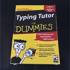 For Dummies Typing Tutor Educational PC CD-ROM + Reference Book Windows 98-XP picture